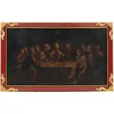 Última Cena, MÉXICO, CA., 1700, Óleo sobre tela
