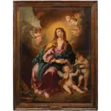 Virgen Dolorosa, EUROPA, SIGLO XIX, Óleo sobre tela