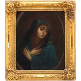 Virgen Dolorosa, MÉXICO, CA., 1800, Óleo sobre tela