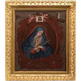 MÉXICO, SIGLO XIX by Virgen Dolorosa Con las Arma Christi, Óleo sobre tela, offered Apr 2023