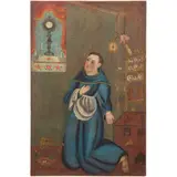 San Pascual Bailón, MÉXICO, SIGLO XIX, Óleo sobre tela