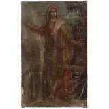Santa, MÉXICO, SIGLO XIX, Óleo sobre tela