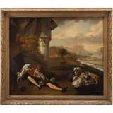 A la Manera de Jan Weenix, PAÍSES BAJOS, (1642-1719), Óleo sobre tela