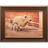 TORO by Francisco "pancho" Flores, Óleo sobre tela, offered Apr 2023