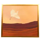 Flora Guerrero, El vuelo de la garza, 2023, Acrílico y óleo sobre tela