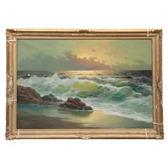 M. Rinaldi, Marina, Óleo sobre tela