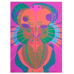 Pedro Coronel, Los búhos, Serigrafía 73 / 150