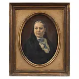 Anónimo, Retrato de dama con mantilla negra, Óleo sobre tela