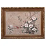 Anónimo, Flor de ciruelo (sakura), Óleo sobre tela