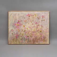 Kathleen Clement, Sin título (flores), Óleo sobre tela