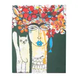 Mujer con flores II by Juan José Pérez Diaz-marrero, 2022, Mixta sobre papel, offered Mar 2023