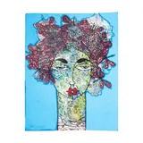 Mujer con flores I by Juan José Pérez Diaz-marrero, 2022, Mixta sobre papel, offered Mar 2023