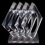 Firmado J.d, SIGLO XX, Escultura en acrílico transparente