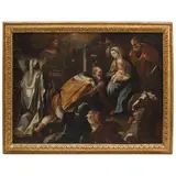 MÉXICO, SIGLO XVIII by la Adoración de los Reyes, Óleo sobre tela, offered Feb 2023