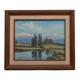 Paisaje de Xochimilco by Miguel Ángel Oropeza, Óleo sobre tela, offered Feb 2023