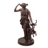 Diana de Versalles*, FRANCIA, PRIMERA MITAD DEL SIGLO XX, Bronce, patinado en color marrón