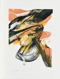 "Kolphoo I" by Karl Otto Götz, 1999, Farblithografie auf Velin, sold Oct 2018