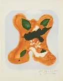 Georges Braque, Aus: Descente aux enfers, 1961, Farblithografie auf Japan