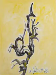 "Wurzel aus Oslo" by Siegward Sprotte, 1990, Öl auf Leinwand, sold Mar 2019