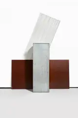 Imi Knoebel, Auktion 419, Los 189, 1988, Finnische Siebdruckplatte, Zink und gewelltes Plexiglas