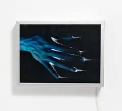 Daniele Buetti, Auktion 422, Los 965, 2004, Farbdia zwischen zwei Plexiglasscheiben, in Leuchtkasten. Elektrifiziert