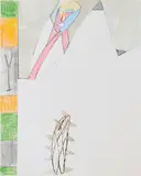 Mimmo Paladino, "quasi un amico", 1978, Mischtechnik auf Fabriano (Trockenstempel)