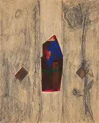 "come le pose" by Mimmo Paladino, 1980, Mischtechnik auf Papier, sold Apr 2022