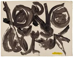 David Smith, Ohne Titel, 1959, Tinte auf UMBRIA ITALIA (Wasserzeichen)