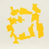 Jean Arp, Composition (Gelb-Orange), 1964, Farbholzschnitt auf Bütten