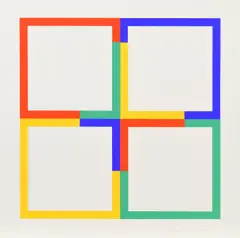 Ohne Titel by Verena Loewensberg, 1975, Farbserigrafie auf Velin, sold Oct 2018