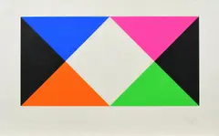 Max Bill, Ohne Titel, 1968, Farbserigrafie auf Japan