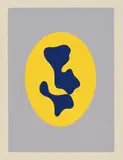 Jean Arp, Ohne Titel, Farbserigrafie auf RIVES (Wasserzeichen)