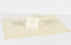 Erwin Heerich, Abwicklung mit Linearstruktur, 1970, Papierkonstruktionsmodell Multiple