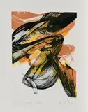 "Kolphoo I" by Karl Otto Götz, 1999, Farblithografie auf Velin, sold Jan 2019