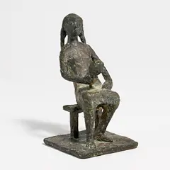 Mädchen mit Spiegel by Iris von Boltenstern, Bronze, sold Apr 2019