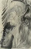 Antonius Hoeckelmann, "Versteckte Skulptur", 1977, Mischtechnik auf Papier