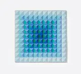 Hans Jörg Glattfelder, Auktion 419, Los 144, 1975, Polystyrol, lackiert, über Sperrholzplatte in Aluminiumrahmen