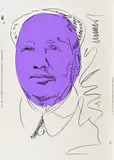 Mao (Wallpaper) by Andy Warhol, 1990, Farbserigrafie auf leichtem Karton, sold Oct 2018