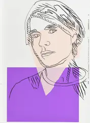 Andy Warhol Self-Portrait by Andy Warhol, Farbserigrafie auf leichtem Karton, sold Oct 2018