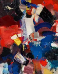 Auktion 419, Los 224 by Jean Miotte, Acryl auf Leinwand, sold Nov 2018