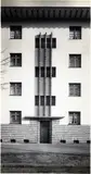 Hugo Schmölz, Wohnhaus Helmholtzplatz (Treppenhaus außen), Köln-Ehrenfeld, Vintage. Gelatinesilberabzug