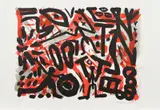 Theorie und Praxis by A. R. Penck, 1993, Farblithografie auf BFK RIVES (Wasserzeichen), sold Nov 2018