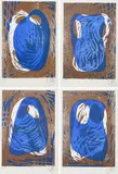 Markus Lüpertz, Das nächste Beste, 1990, Jeweils: Farblithografie auf mittig gefalztem Bütten