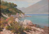 Sea Cove and Sand Dunes - a pair by Mikhail Victorovich Rundalstov, circa 1927, Oil on canvas, offered May 2011