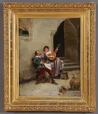 Afternoon Delight by French School, 1895, Oil on canvas, offered May 2011