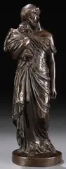 Charles Cumberworth, Mother and Child, Bronze with dark brown patina