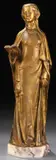 Gustav Dussart, Marguerite from Faust, Bronze with gold patina