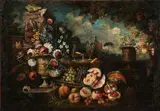 Giovanni Battista Ruoppolo, Still Life Paintings - a pair, Oil on canvas