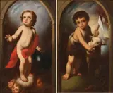 The Infant John the Baptist and The Infant Christ - a pair by Bartolomé Esteban Murillo, Oil on canvas, offered May 2011