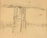 Battersea Bridge by James Abbott McNeill Whistler, Pencil drawing, offered May 2011